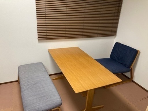 無印良品　リビングにもダイニングにも使えるテーブルセット