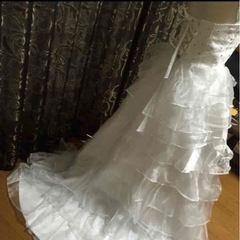 ウエディングドレス ミニドレスの画像
