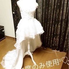 ウエディングドレス ミニドレス