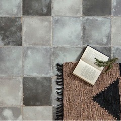 1平米単位　スペイン産　オシャレタイル　グレーミックス