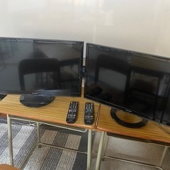 テレビ24型アクオス二台で9800円