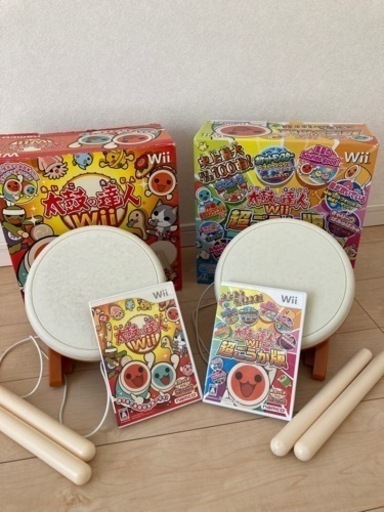 太鼓の達人Wii セット※写真は2セットです。
