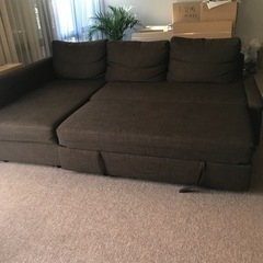 イケアFRIHETEN フリーヘーテン コーナーソファベッド 収納付き