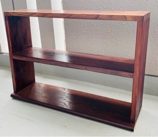 天然木利用　本棚　シェルフ　収納棚　ナチュラル系