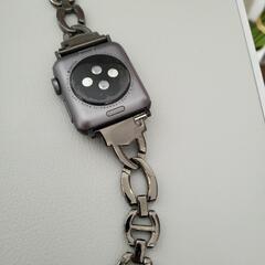 Apple Watch Series 3(GPSモデル)- 38mmスペースグレイアルミニウムケースとブラックスポーツバンドの画像