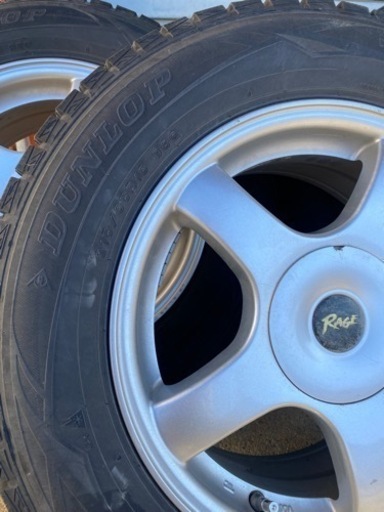 ①【中古】215/65R16 スタッドレスタイヤ(溝5〜6mm)パジェロイオホイール