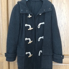 GU ダッフルコート　チャコールグレー