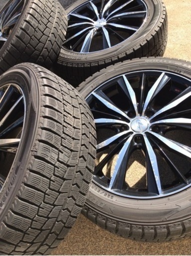 225/50R18 スタッドレス 4本セット ウェッズ レオニス ダンロップ