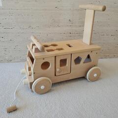 型はめ　木のおもちゃ　車