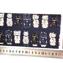招き猫ふくさファスナー付きの画像