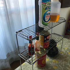 パール金属 コンロの横ラックでもお好きな所に使え用できます!の画像