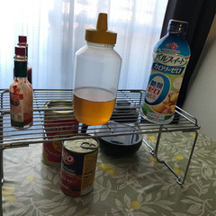 パール金属 コンロの横ラックでもお好きな所に使え用できます!の画像