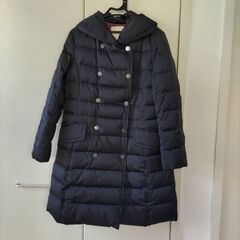 【美品】自由区 ダウンコート ネイビー 3〜5号相当