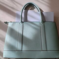ミントグリーン　トートバッグ