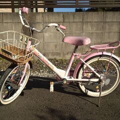 18インチ　子供自転車　女の子(^o^)ピンク　岐阜市マーサ近く