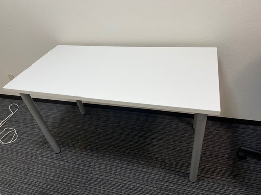 【処分】フリーテーブル定価10,000円程度　(120×60)AMDT-120x60x70 ホワイト白