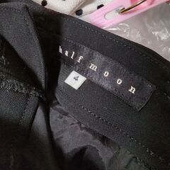 halfmoon 黒パンツ　No.25の画像