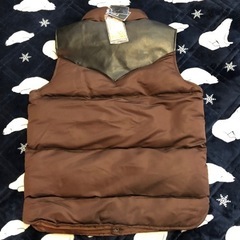 中綿ベスト　色・サイズ違い2枚セット（黒系）の画像