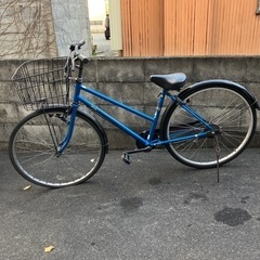 ご連絡頂いた方ありがとうございました。26型　自転車　ブルー　サ...