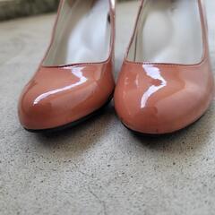 ダブルチャカ ハイヒール 22.0cm 22cm サーモンピンクの画像