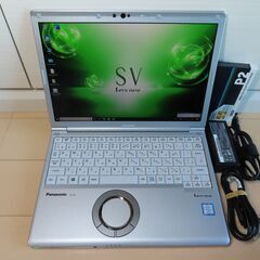 JC10114 パナソニック Let\'s Note CF-SV7 新品 NVMe 500GB良品 office2019
