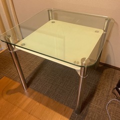 【値下げ】ガラステーブル