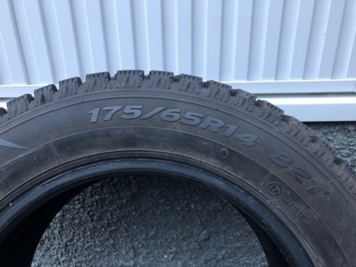 ハンコックスパイクタイヤ175/65R14抜け少07年製