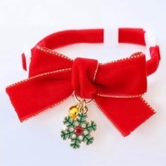 猫ちゃん用　Mサイズ　クリスマスアクセサリー　首輪　チョーカーの画像