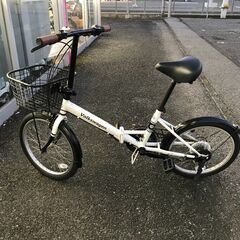 ★ジモティ割あり★  自転車 20 白 クリーニング済み KJ1088