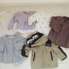 ※受け渡し予定　1着66円　キッズ秋冬服　カットソーと上着　6点...