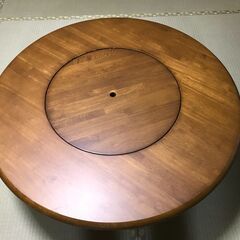 丸テーブル　ローテーブル　センター部別体可能