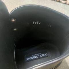 DOLCE&GABBANA　ブーツ　24.5cm　ドルチェアンドガッバーナ　本革　レザー　直接取引歓迎　取り置き無料 愛知県岡崎市からの画像