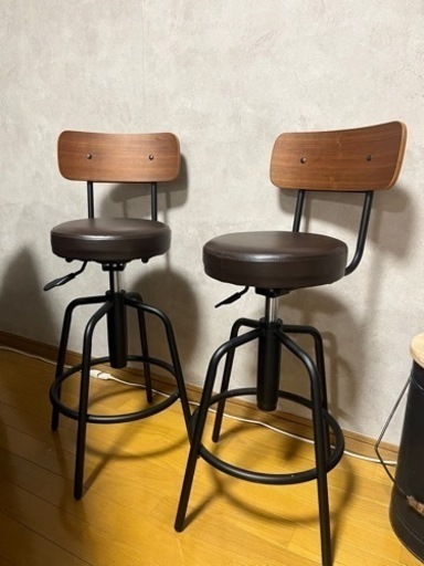 【決定済み】山善　カウンターチェア　2脚