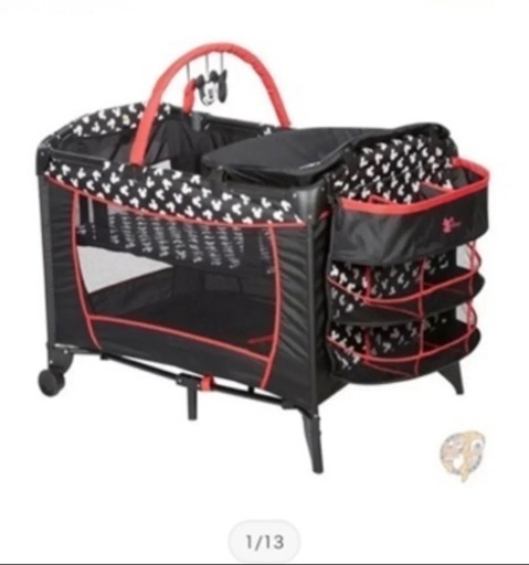 ベビーベッド ミッキー