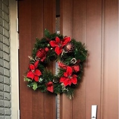 【値下げ中】コストコのクリスマスリース（直径61センチ）の画像