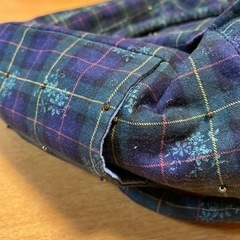 ハンドメイド　ポーチ付きバックの画像