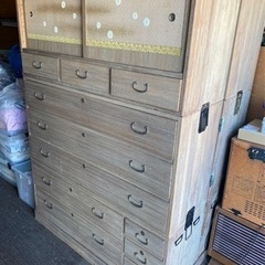 桐箪笥　桐タンス　昭和レトロ 2個の画像