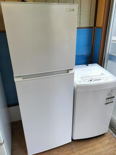 新生活家電お買い得セットNo21ハーブリラックス YRZ-F23E1 ノンフロン2ドア冷凍冷蔵庫 225L 2018年製·東芝  AW-45M5 全自動洗濯機 4.5K　2017年製 2点セット!!
