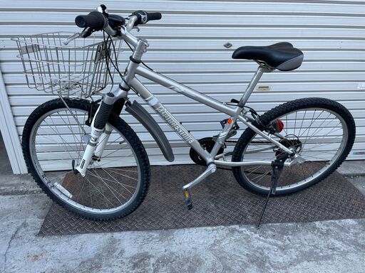 シティバイク Bridgestone X3 26インチ シルバー ギア 変速 ブリヂストン 自転車