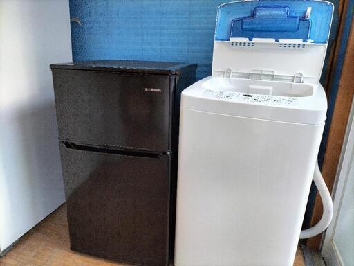 新生活家電お買い得セットNo23 アイリスオーヤマ KRSD-98-B  2ドア冷凍冷蔵庫 142L 2021年製·ハイアール JW-K42M 全自動洗濯機 4.2Kg 2017年製 2点セット!!