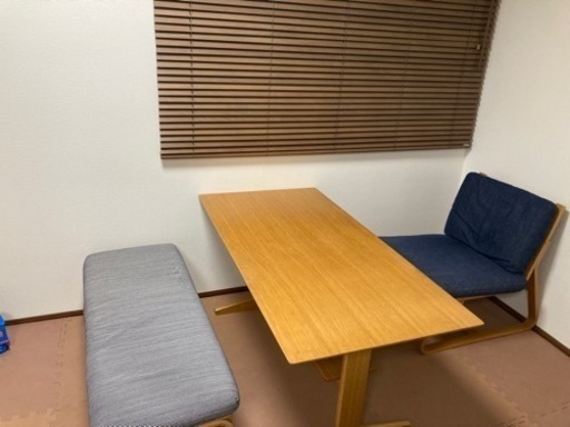 【無印良品】リビングにもダイニングにも使えるテーブルセット