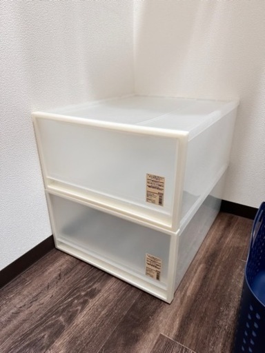 無印　収納ケースx2