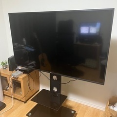 引取り限定　ハイセンス4k 55インチ　台座付き