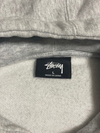 STUSSY ステューシー　シャドウマン　パーカー　プルオーバー　裏起毛　Ｌサイズ