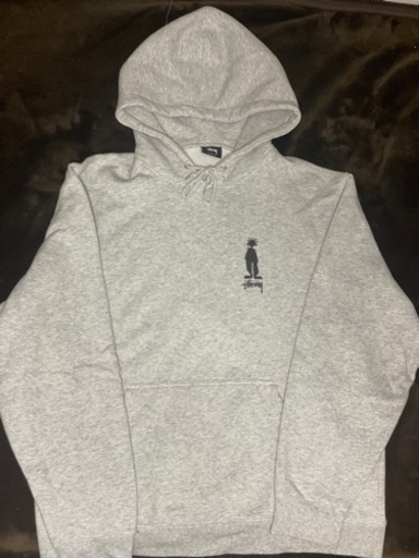 STUSSY ステューシー　シャドウマン　パーカー　プルオーバー　裏起毛　Ｌサイズ