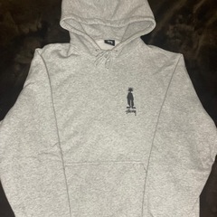 STUSSY ステューシー　シャドウマン　パーカー　プルオーバー　裏起毛　Ｌサイズ