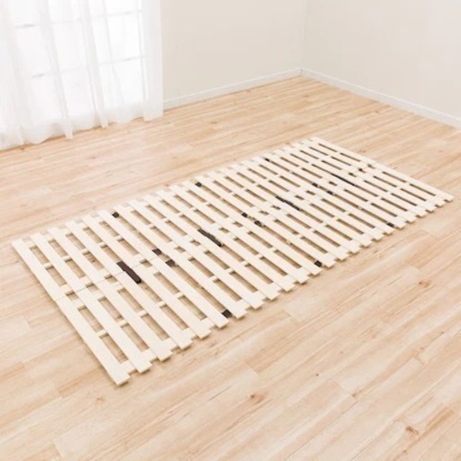 【2セット】すのこシングルベッド(ソルバ4 マットレス用)