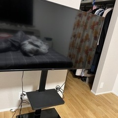 アイリスオーヤマ　50インチテレビ&テレビ台の画像