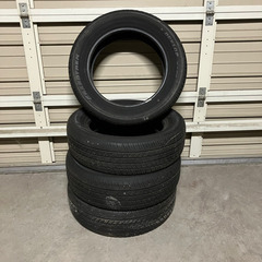 DUNLOP GRANDTREK 夏タイヤ 4本セット 225/60/R18 2018年製 6部山 タイヤのみ ダンロップ 