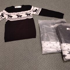 クリスマスにぴったりの家族お揃いセーターです